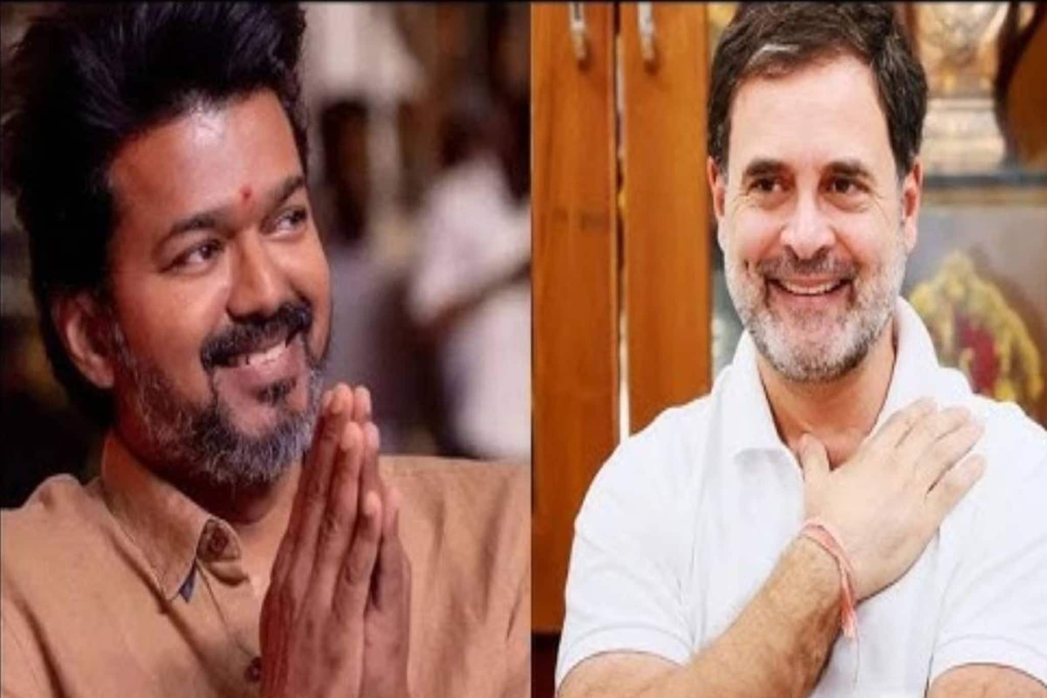 'തമിഴ് ജനതയുടെ ശബ്ദം അടിച്ചമർത്താനുള്ള മോദിയുടെ നീക്കം നടക്കില്ല'; വിജയ്‌യെ പിന്തുണച്ച് രാഹുൽ ഗാന്ധി