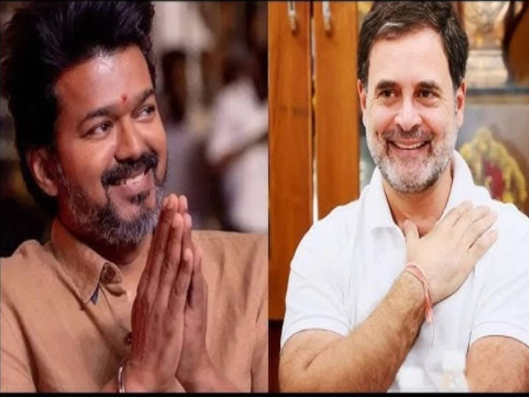 'തമിഴ് ജനതയുടെ ശബ്ദം അടിച്ചമർത്താനുള്ള മോദിയുടെ നീക്കം നടക്കില്ല'; വിജയ്‌യെ പിന്തുണച്ച് രാഹുൽ ഗാന്ധി