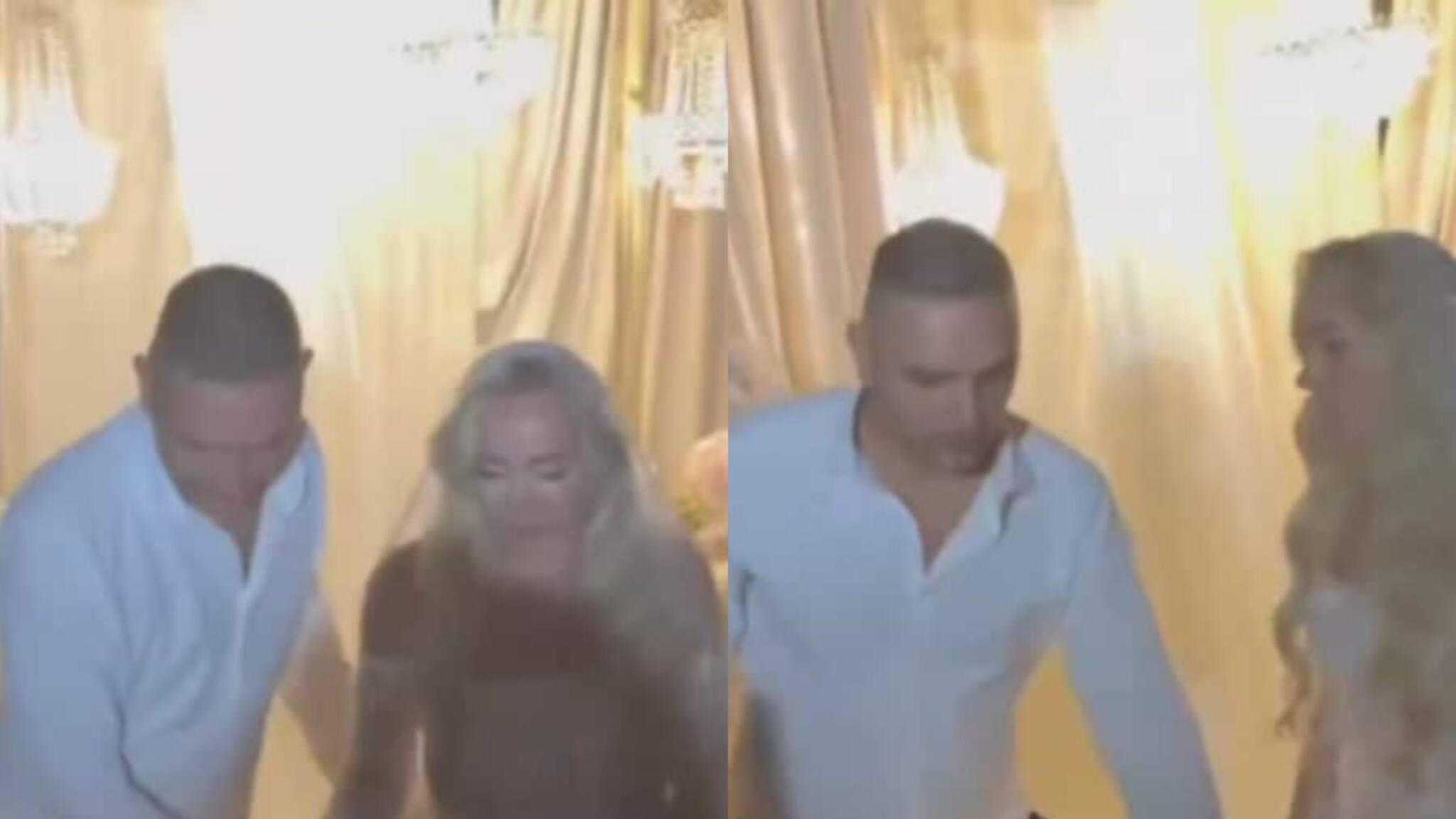 വധുവിന് നൽകാതെ വരൻ കേക്ക് രുചിച്ചു, വധു എതിർത്തു; ദേഷ്യം പിടിച്ച വരൻ കേക്ക് വലിച്ചെറിഞ്ഞു: വൈറൽ വീഡിയോ