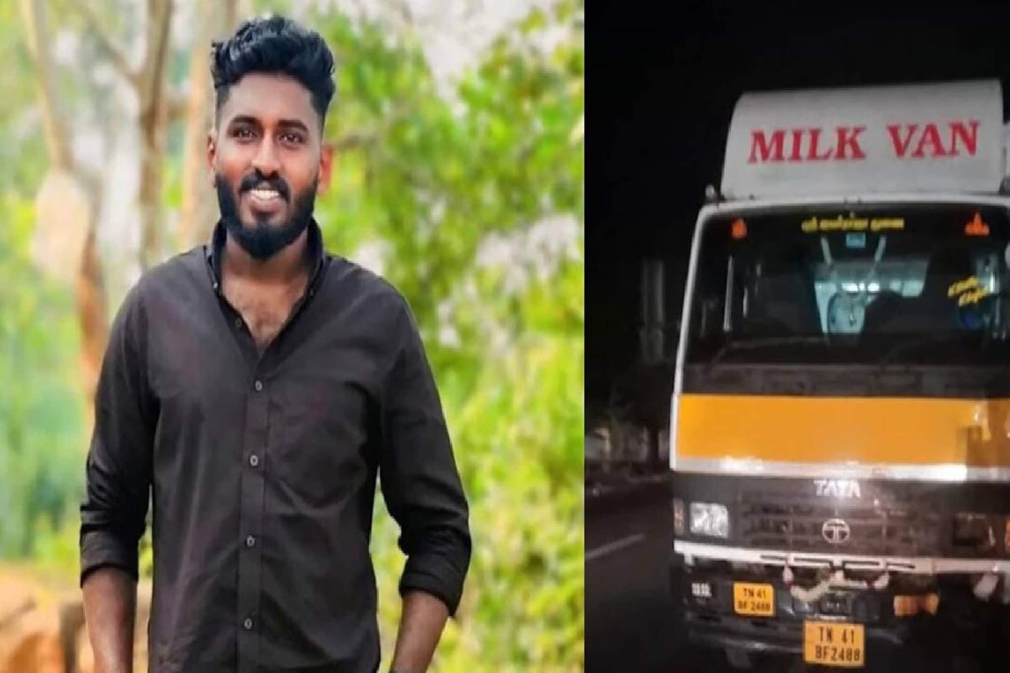 കോഴിക്കോട് സംസ്ഥാനപാതയിൽ പാലുമായി പോയ മിനി പിക്കപ്പ് വാനും ബൈക്കും കൂട്ടിയിടിച്ച് 28 കാരൻ മരിച്ചു