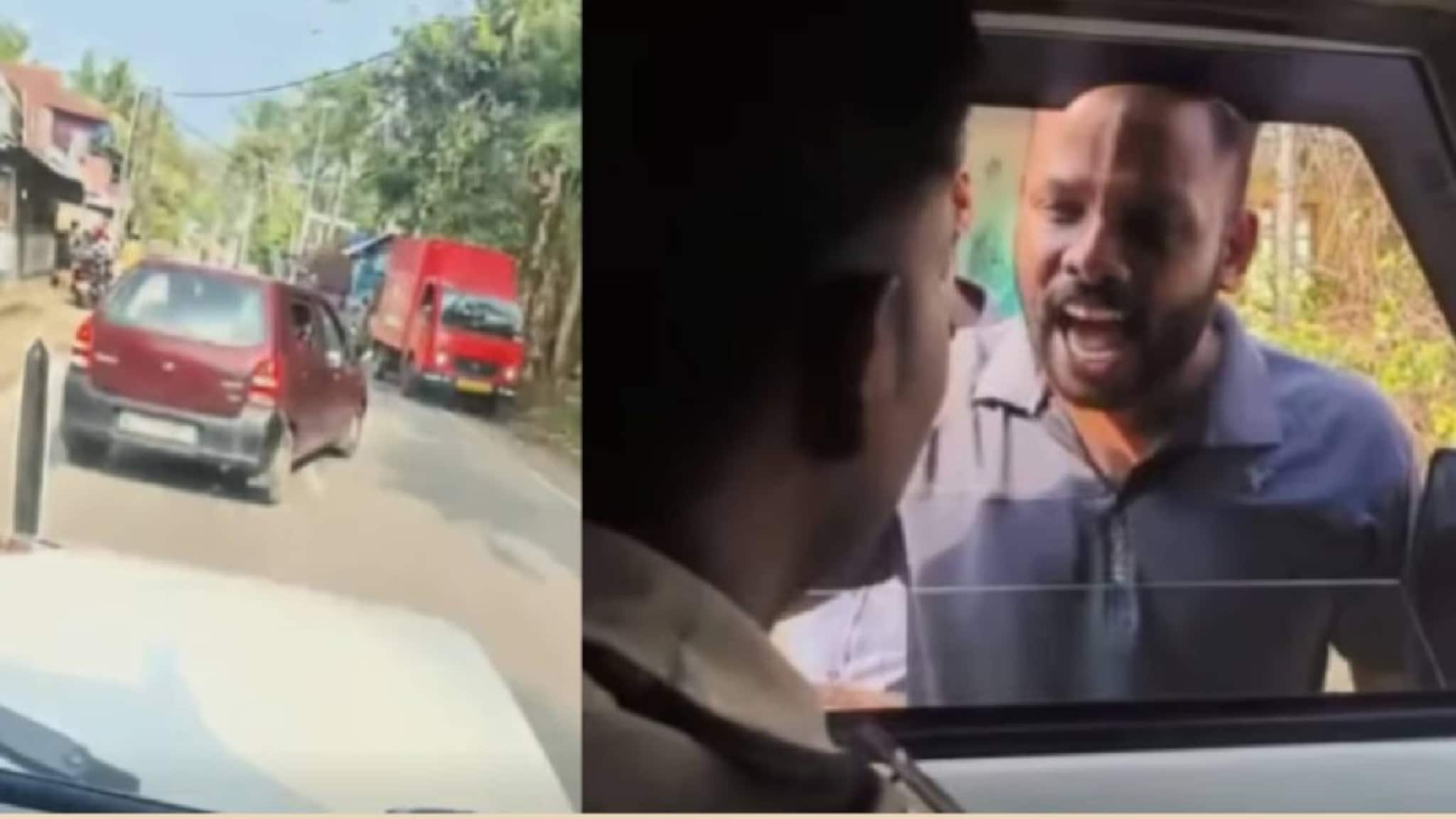 കാർ പൊലീസ് ജീപ്പിനു കുറുകെയിട്ട് ഡിവൈഎഫ്ഐ പ്രവർത്തകരുടെ തെറിവിളിയും ഭീഷണിയും