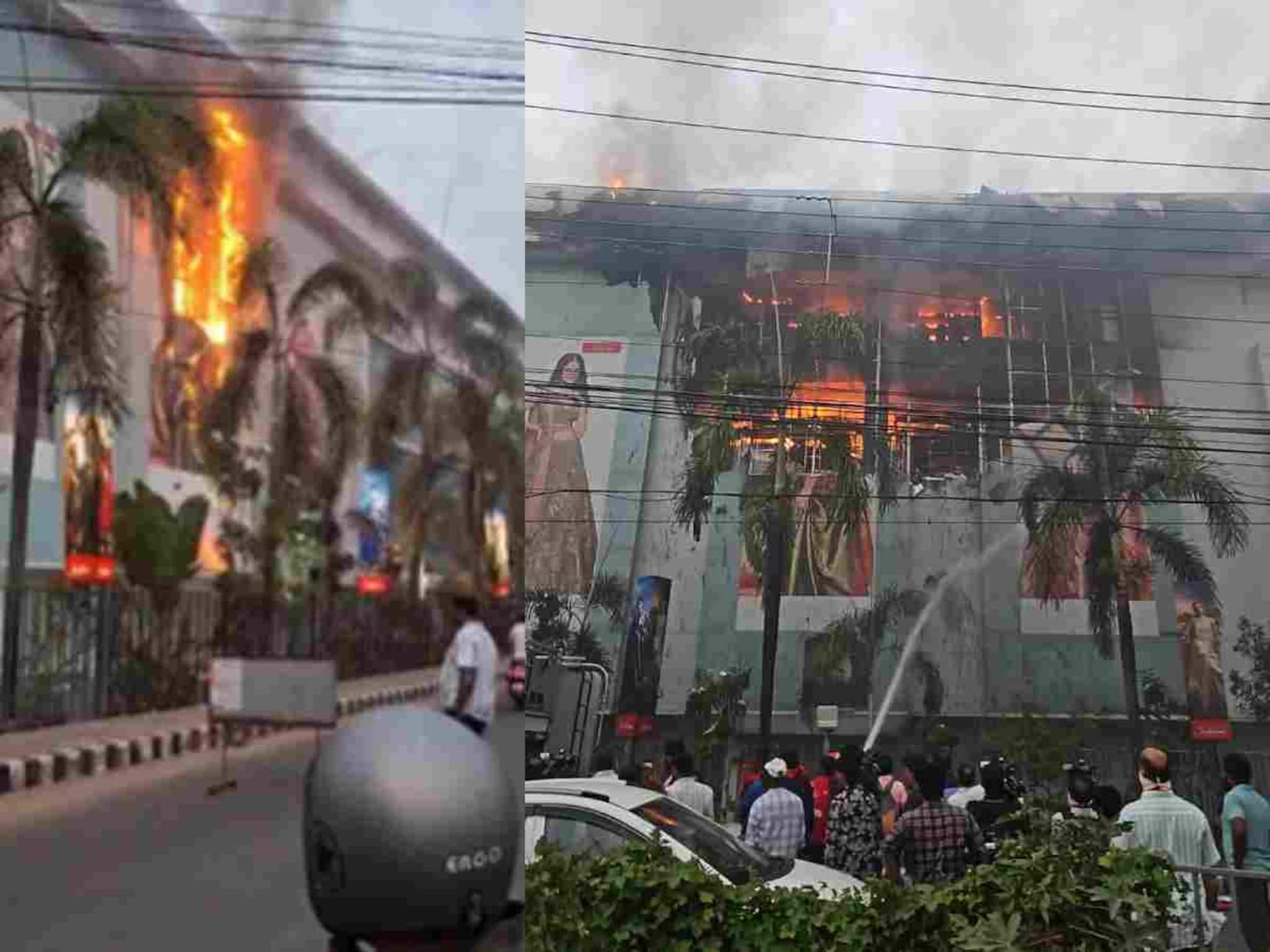 കോഴിക്കോട് ജയലക്ഷ്മി സിൽക്സില് വൻ തീപിടിത്തം കോഴിക്കോട് ജയലക്ഷ്മി സിൽക്സില് വൻ തീപിടിത്തം