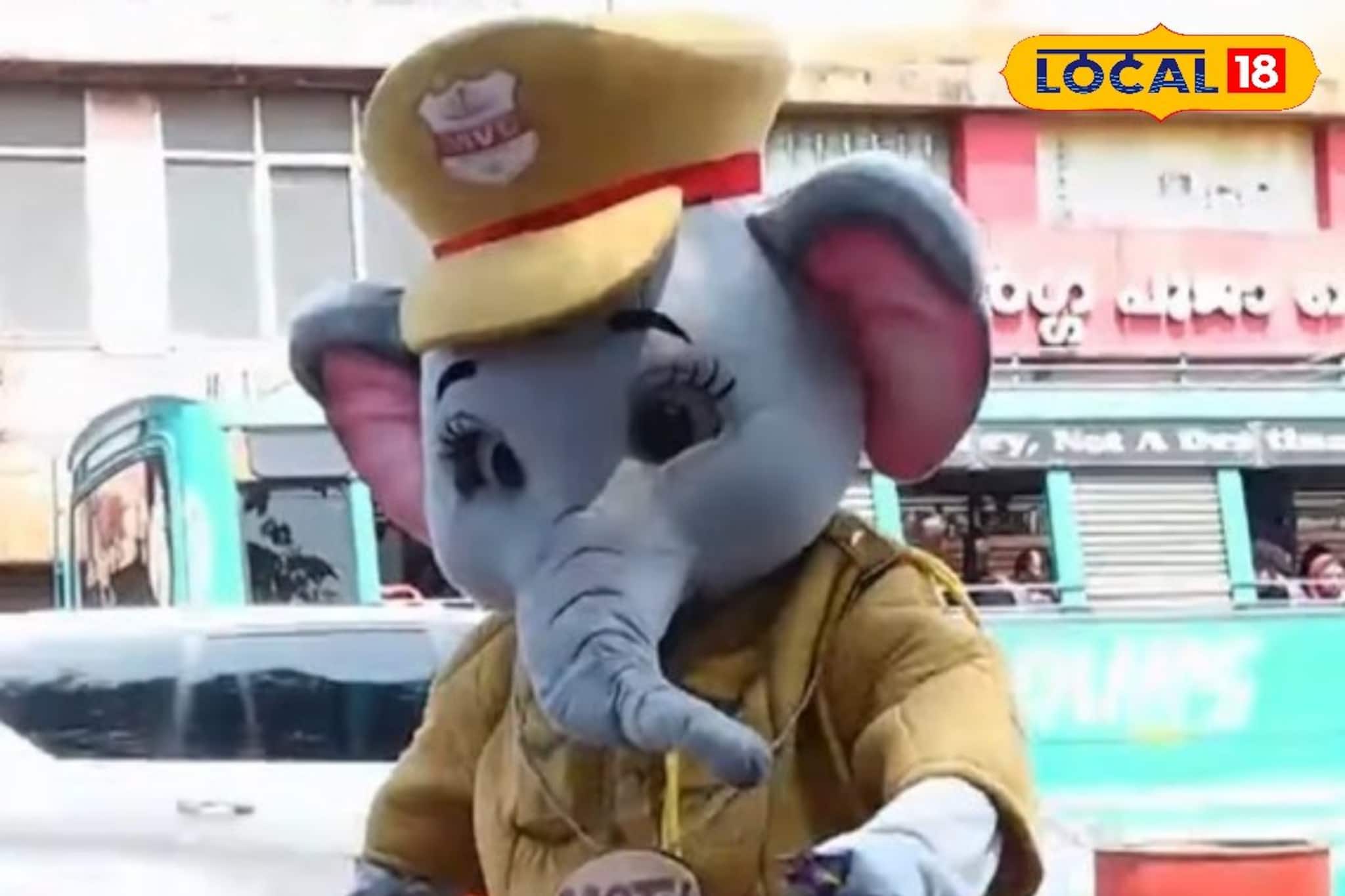 നിയമം ലംഘിച്ചാൽ 'മോട്ടു'വിൻ്റെ അടി ഉറപ്പ്! കണ്ണൂർ നഗരത്തിൽ ഗദയുമായി ആനക്കുട്ടി ഇറങ്ങി നിയമം ലംഘിച്ചാൽ 'മോട്ടു'വിൻ്റെ അടി ഉറപ്പ്! കണ്ണൂർ നഗരത്തിൽ ഗദയുമായി ആനക്കുട്ടി ഇറങ്ങി