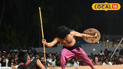 പൊന്ന്യത്തങ്കം സമാപന ദിവസത്തെ കളരിപ്പയറ്റ്