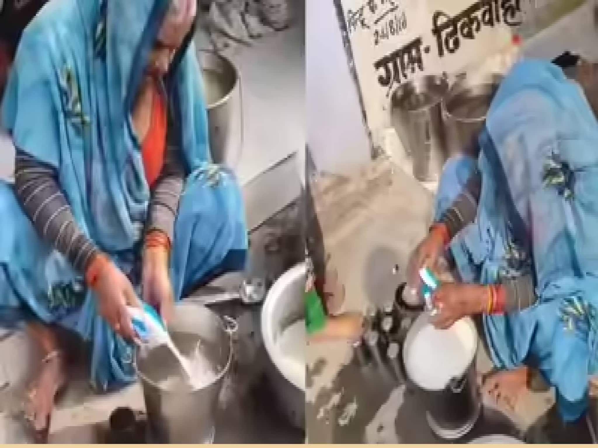 സർക്കാർ പ്രൈമറി സ്കൂളിൽ ഒരു ലിറ്റർ പാലിൽ ഒരു ബക്കറ്റ് വെള്ളം ചേർത്ത യുപിയിലെ പ്രധാനാധ്യാപികയ്ക്ക് സസ്പെൻഷൻ