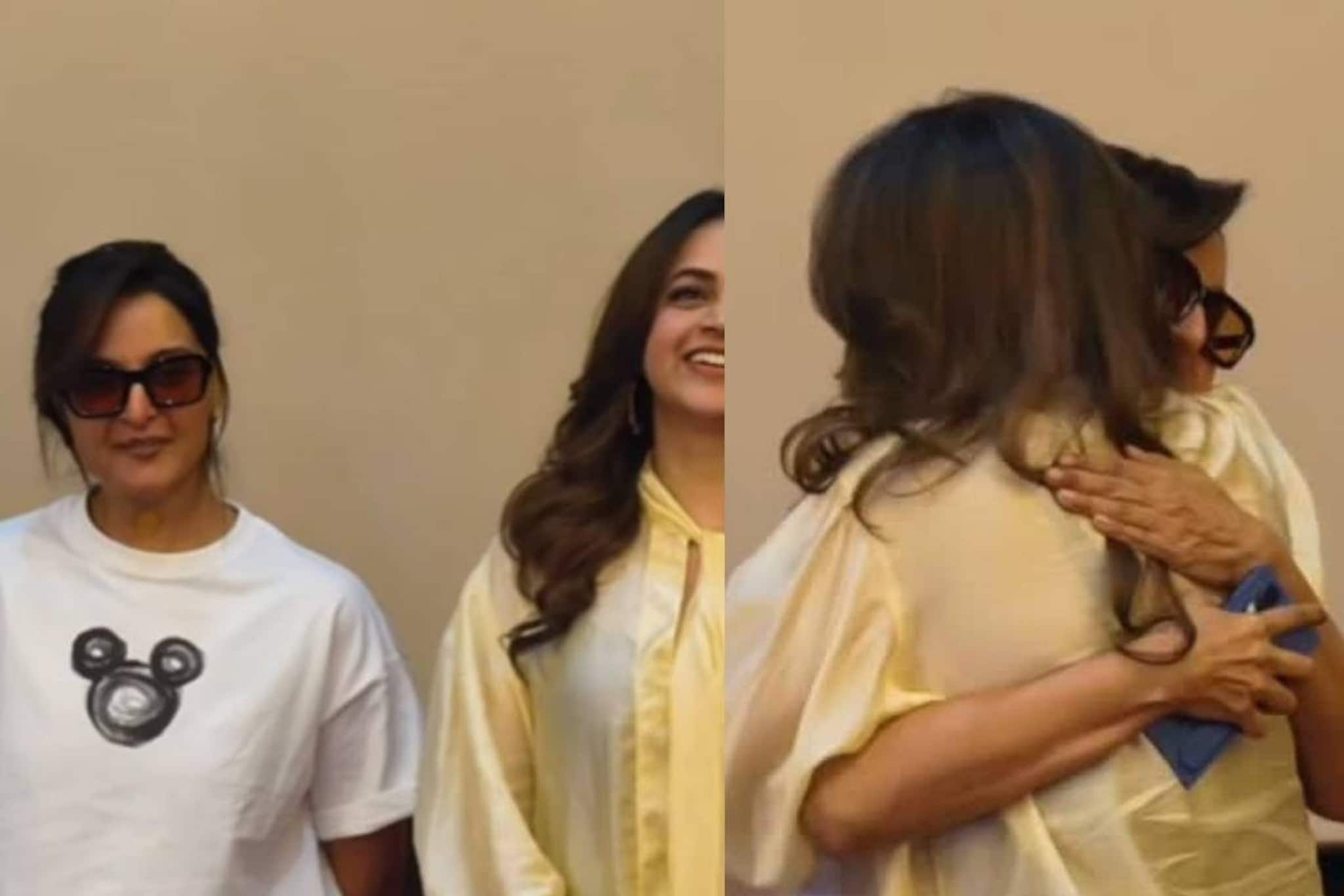 Manju Warrier | ഭാവനയുടെ സിനിമ കാണാൻ വന്ന മഞ്ജു വാര്യരുടെ കഴുത്തിൽ സ്റ്റിക്കർ; സംഭവം എന്തെന്ന് ആകാംക്ഷ