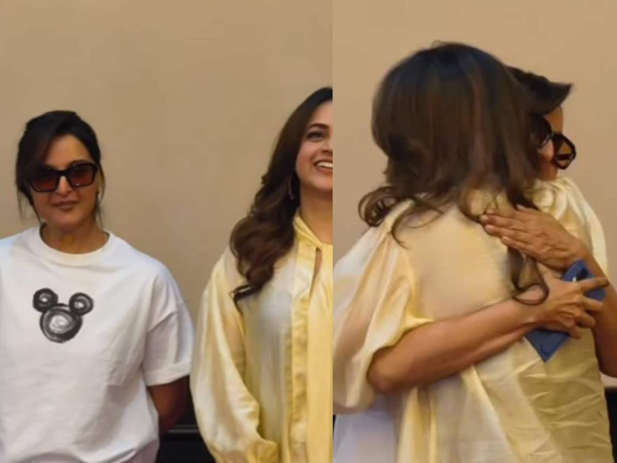 Manju Warrier | ഭാവനയുടെ സിനിമ കാണാൻ വന്ന മഞ്ജു വാര്യരുടെ കഴുത്തിൽ സ്റ്റിക്കർ; സംഭവം എന്തെന്ന് ആകാംക്ഷ