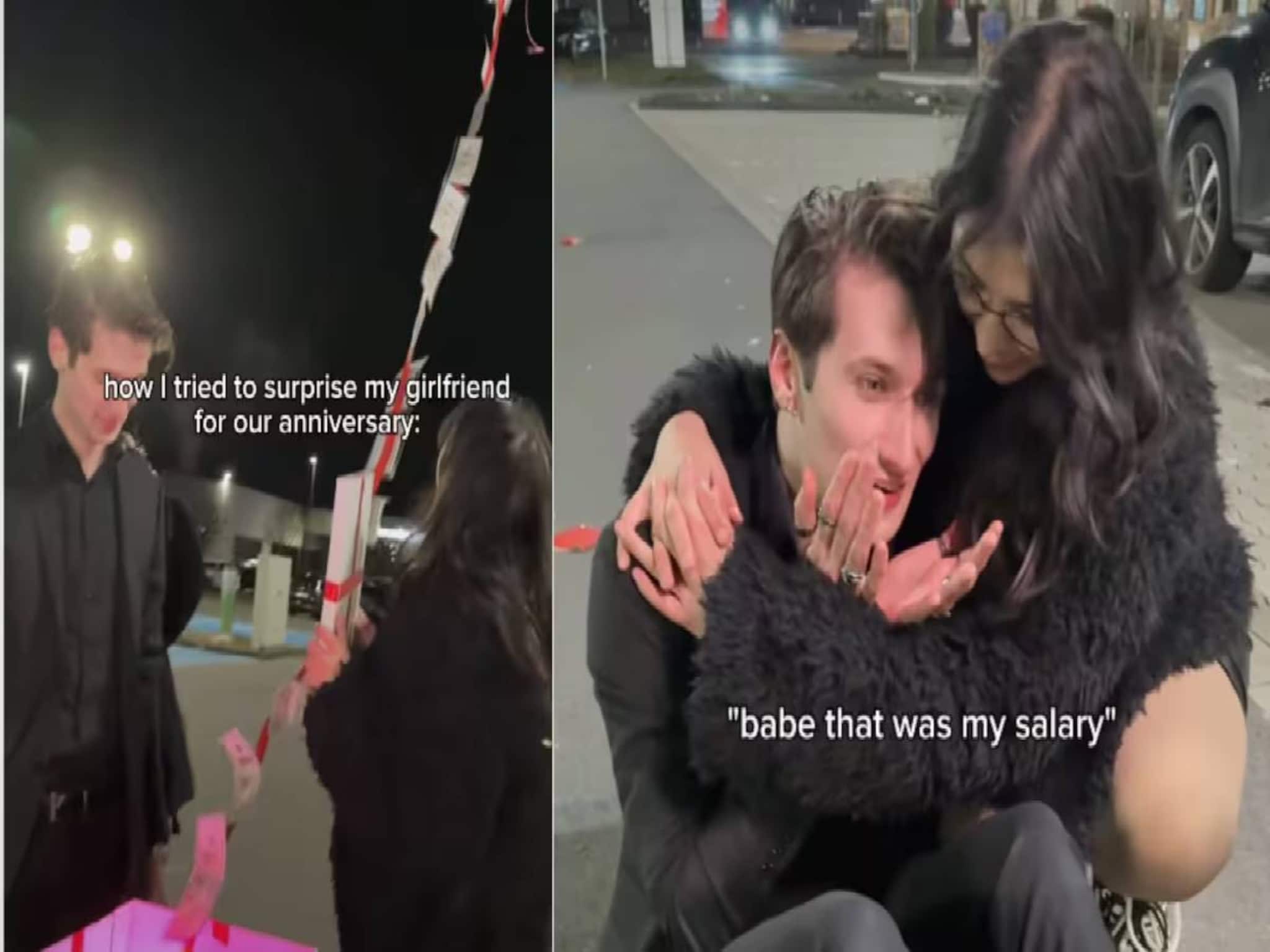 വിവാഹവാർഷികത്തിൽ യുവാവ് ഒരുക്കിയ സർപ്രൈസ് പാളി; ആകാശത്തേക്ക് പറന്നത് 1.8 ലക്ഷം രൂപ