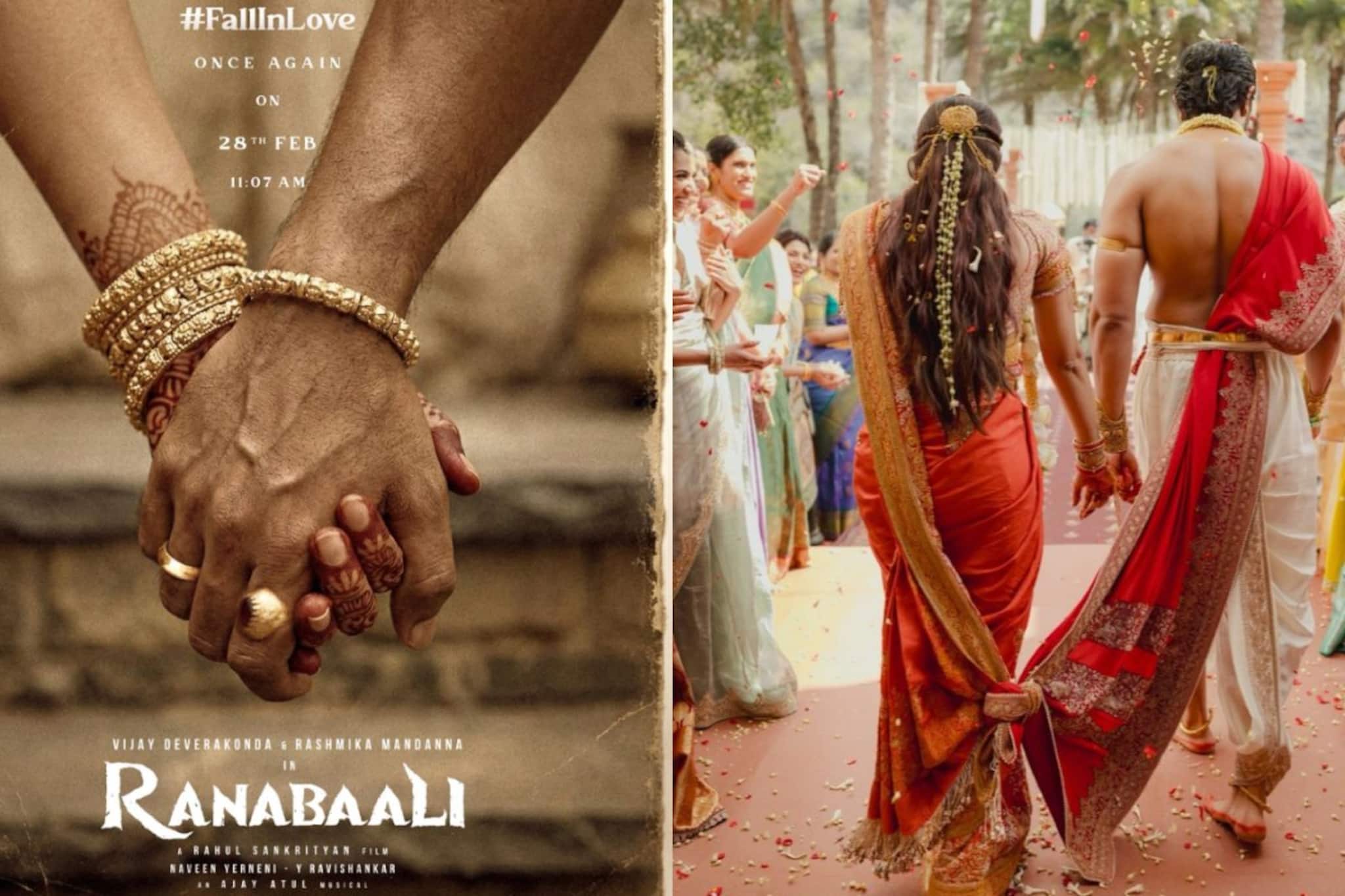 ആ കൈപിടുത്തവും സിനിമയുടെ ഭാഗമോ? വിജയ് ദേവരകൊണ്ടയും രശ്മിക മന്ദാനയും വിവാഹശേഷം ആദ്യമായി ഒരുമിച്ചഭിനയിക്കുന്ന 'രണബാലി