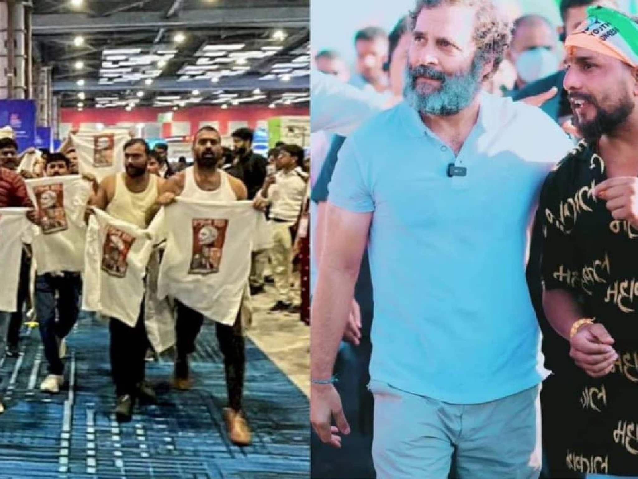 AI ഉച്ചകോടിയിലെ ഷർട്ടൂരി പ്രതിഷേധം; അഞ്ചാം പ്രതി ഗ്വാളിയറിൽ പിടിയിൽ; രാഹുൽ ഗാന്ധിക്കൊപ്പമുള്ള ചിത്രവും പുറത്ത്