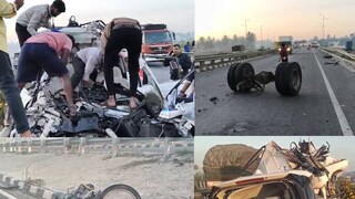 അപകടത്തിന്റെ ഭീകരത വെളിവാക്കുന്ന ദൃശ്യങ്ങൾ