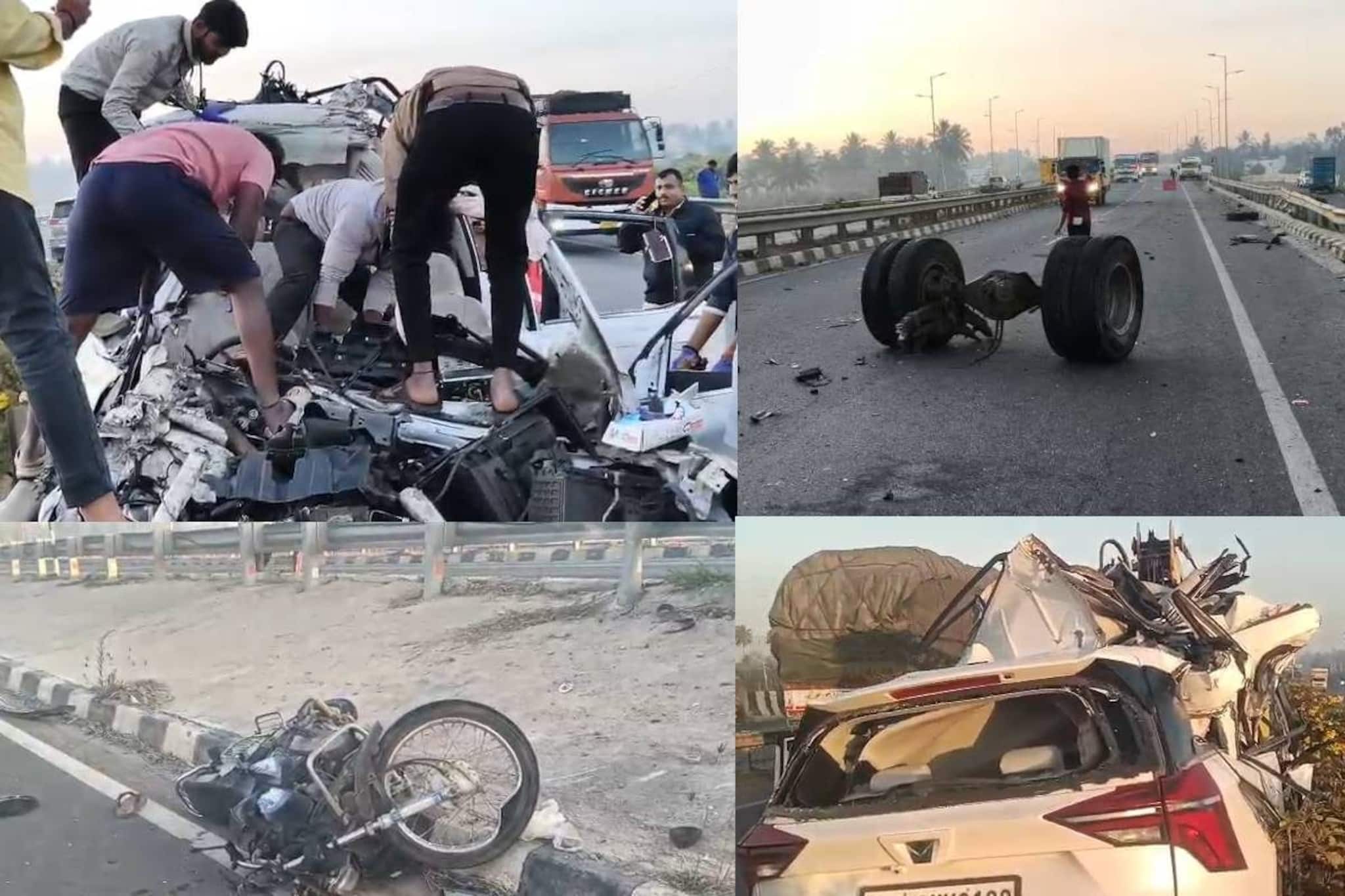 6 മലയാളി വിദ്യാർത്ഥികളടക്കം 7 പേർ കർണാടകത്തിൽ കാർ ലോറിക്ക് പിന്നിലിടിച്ച് മരിച്ചു