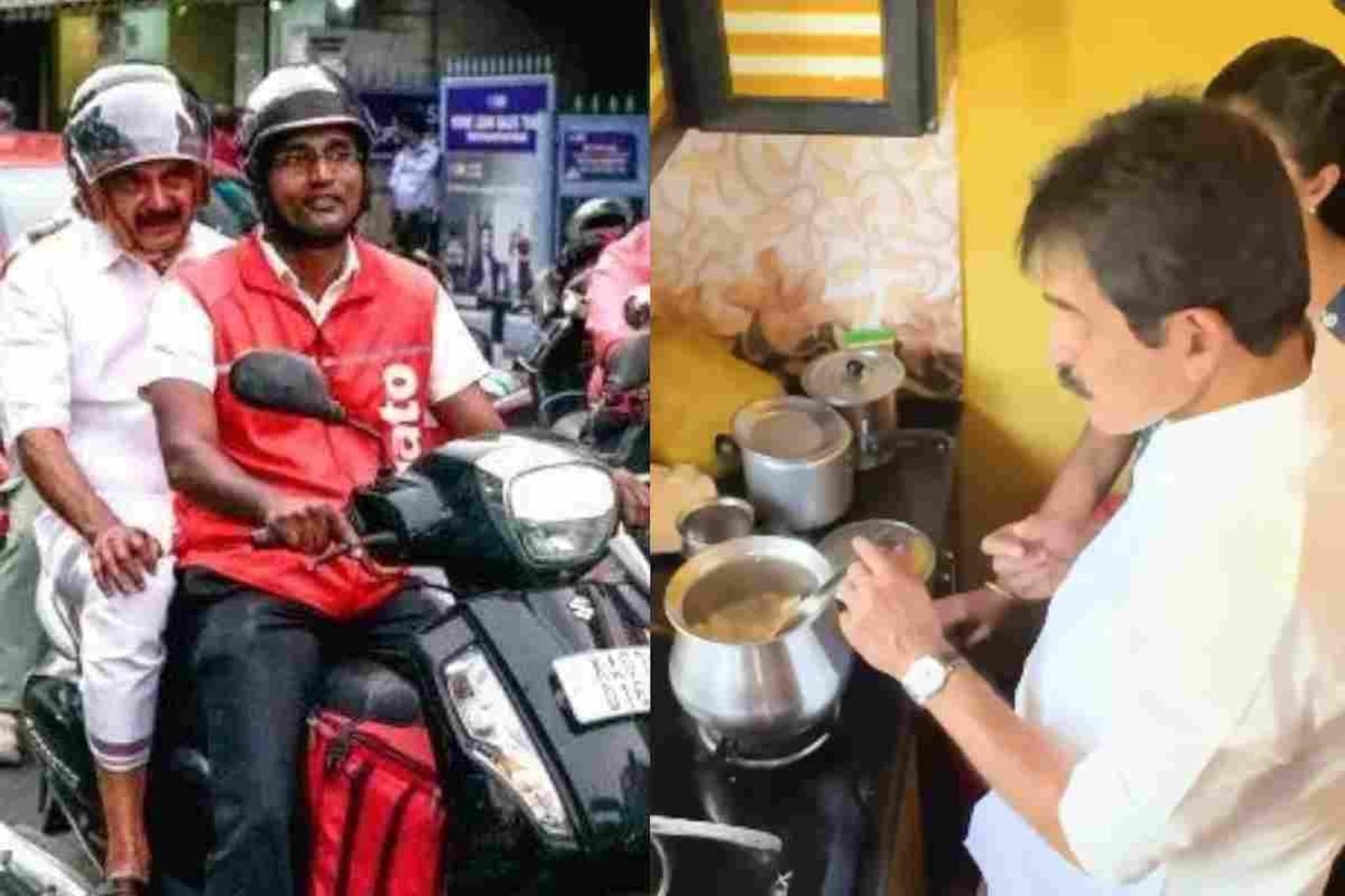 കെ സി വേണുഗോപാൽ സ്‌കൂട്ടറിന്റെ പിൻസീറ്റിൽ കയറുന്നതും അടുക്കളയിൽ കയറി കപ്പ തിന്നുന്നതും മുഖ്യമന്ത്രിയാകാനോ? വൈറൽ