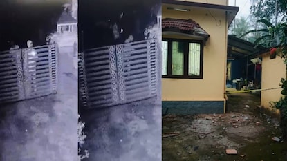 ബോംബെറിയുന്നതിന്റെ ദൃശ്യങ്ങൾ സിസിടിവിയിൽ പതിഞ്ഞു ബോംബെറിയുന്നതിന്റെ ദൃശ്യങ്ങൾ സിസിടിവിയിൽ പതിഞ്ഞു