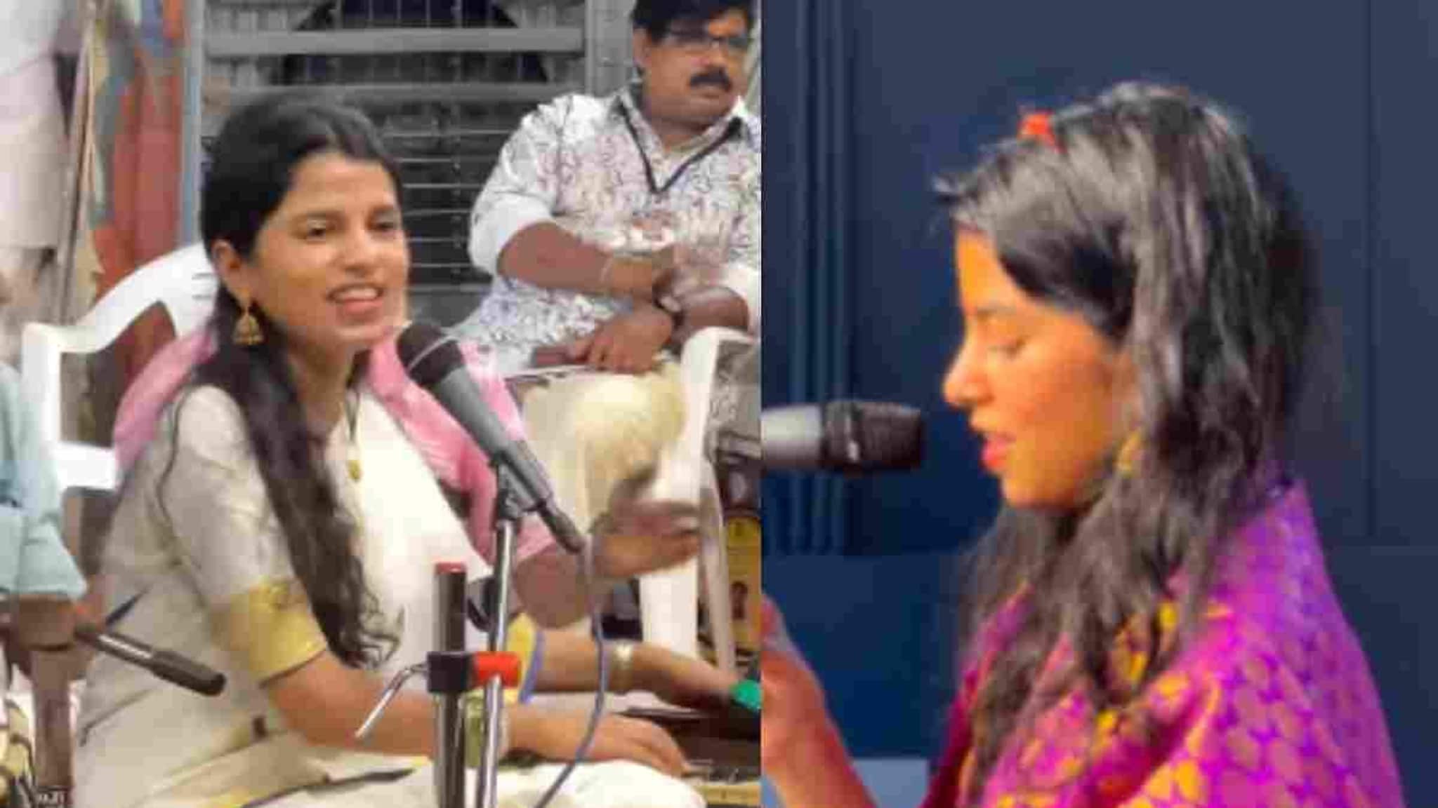 മുരുകാ... ഗുരുവായൂരിന്റെ മണ്ണിൽ ഭക്തിയുടെ അമൃതവർഷം ചൊരിഞ്ഞ് രാജ്യത്തെ ഏറ്റവും പ്രായം കുറഞ്ഞ എംഎൽഎ മൈഥിലി താക്കൂർ