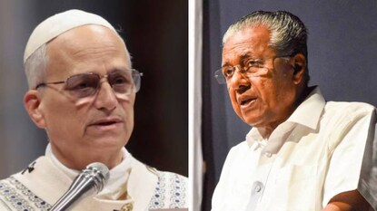 പോപ്പ് ലിയോ പതിനാലാമൻ, പിണറായി വിജയൻ പോപ്പ് ലിയോ പതിനാലാമൻ, പിണറായി വിജയൻ