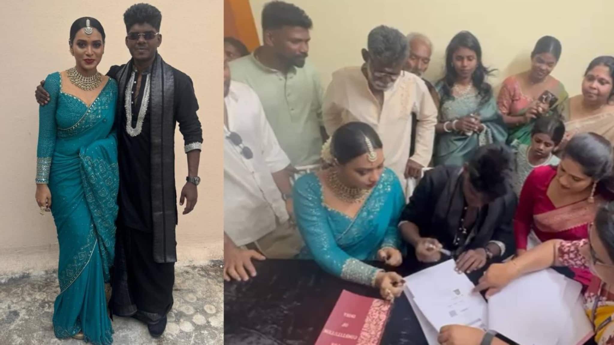 ലളിതം, സുന്ദരം; ഭരണഘടന സാക്ഷിയാക്കി വേടനും നവമി ലതയും വിവാഹിതരായി