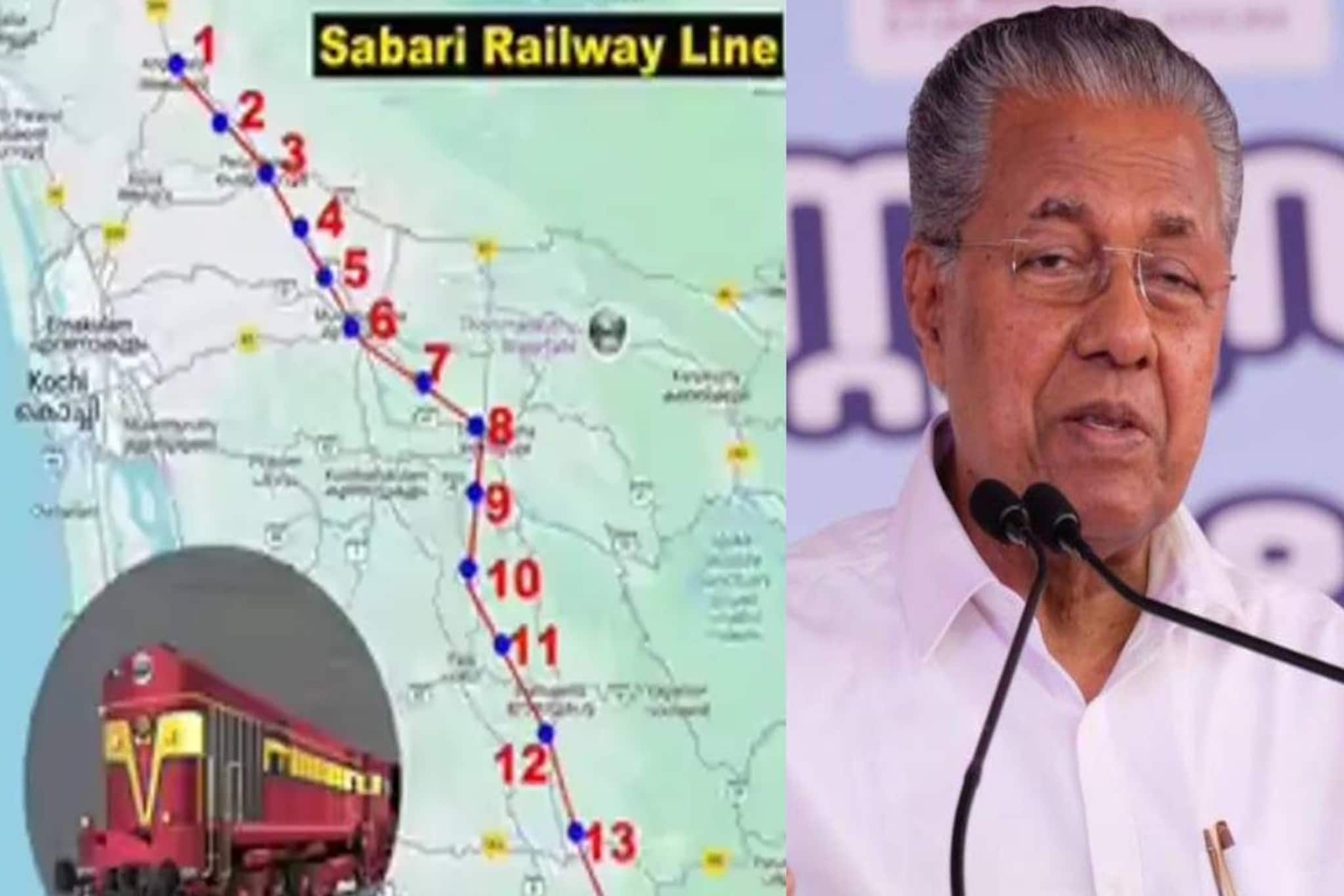 ശബരി പാത പദ്ധതിക്ക് ചിലവാകുന്ന പകുതി തുക 1900 കോടി രൂപ സംസ്ഥാന സർക്കാർ വഹിക്കും