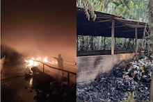 തൃശൂരിൽ ഹരിതകര്‍മ്മ സേനയുടെ പ്ലാസ്റ്റിക് മാലിന്യ ശേഖരണത്തിന് തീപിടിച്ചു; ലക്ഷങ്ങളുടെ നാശനഷ്‌ടം