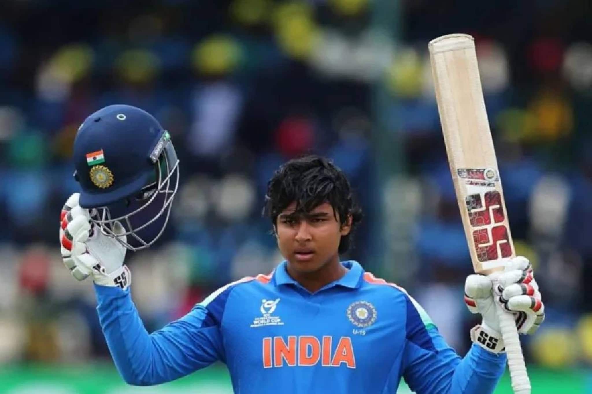 80 പന്തിൽ 15 സിക്സർ;15 ഫോർ; U19 ലോകകപ്പ് ഫൈനലിൽ ലോക റെക്കോർഡുകൾ തകർത്ത് 14-കാരൻ വൈഭവ് 80 പന്തിൽ 15 സിക്സർ;15 ഫോർ; U19 ലോകകപ്പ് ഫൈനലിൽ ലോക റെക്കോർഡുകൾ തകർത്ത് 14-കാരൻ വൈഭവ്