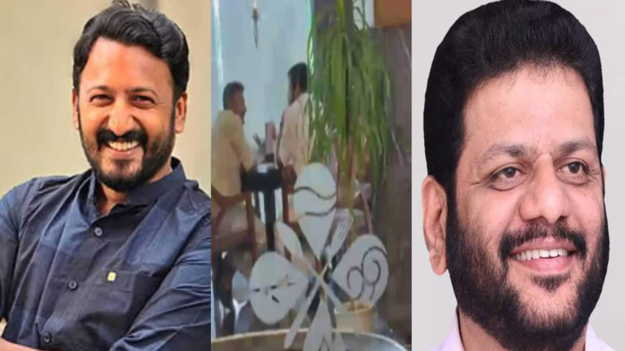 രാഹുൽ മാങ്കൂട്ടത്തിലും വികെ ശ്രീകണ്ഠനും തമ്മിൽ അടൂരിലെ സ്വകാര്യ ഹോട്ടലിൽ കൂടിക്കാഴ്ച്ച നടത്തി