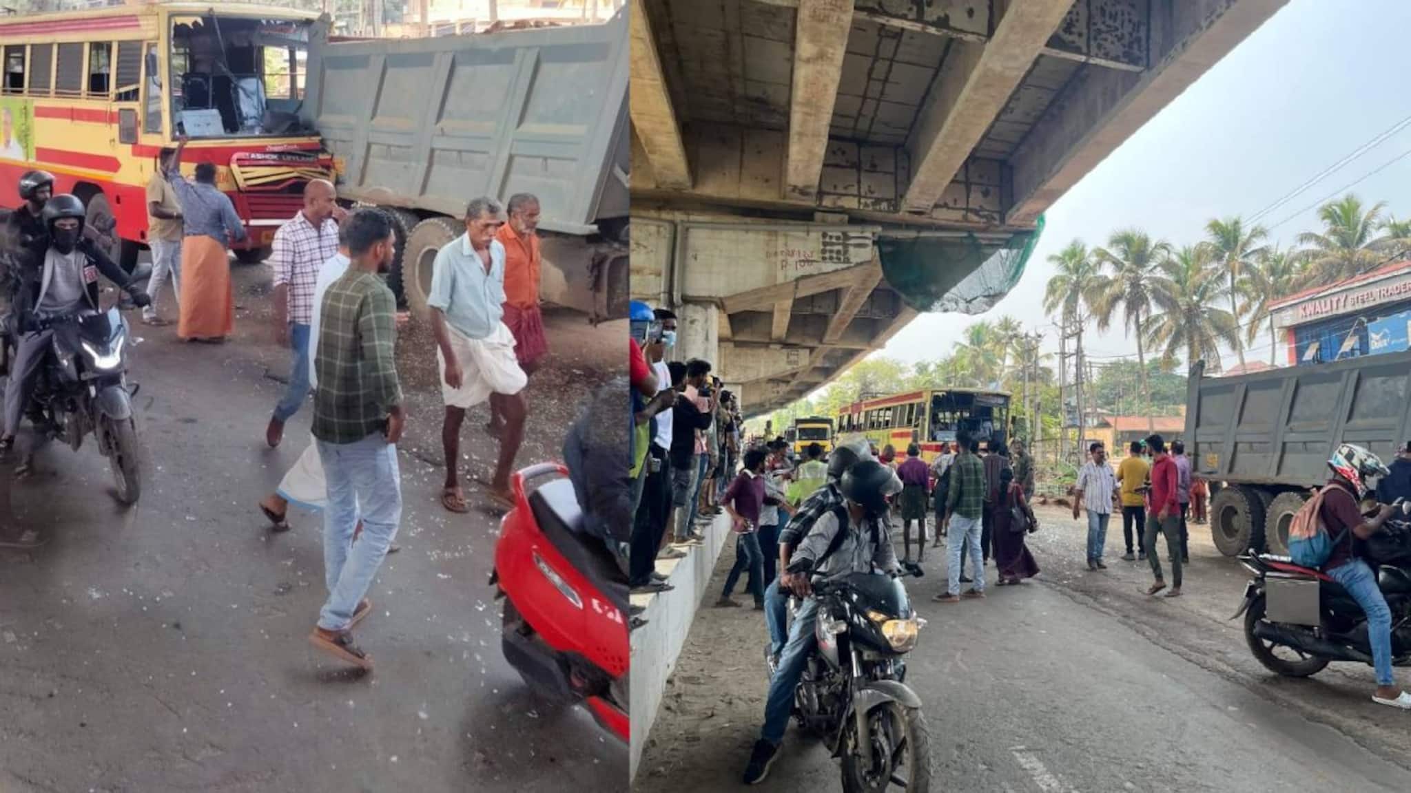 ആലപ്പുഴയിൽ കെഎസ്ആർടിസി ബസ് ലോറിയിൽ ഇടിച്ച് 40 പേർക്ക് പരിക്ക്;6 പേരുടെ നില ഗുരുതരം