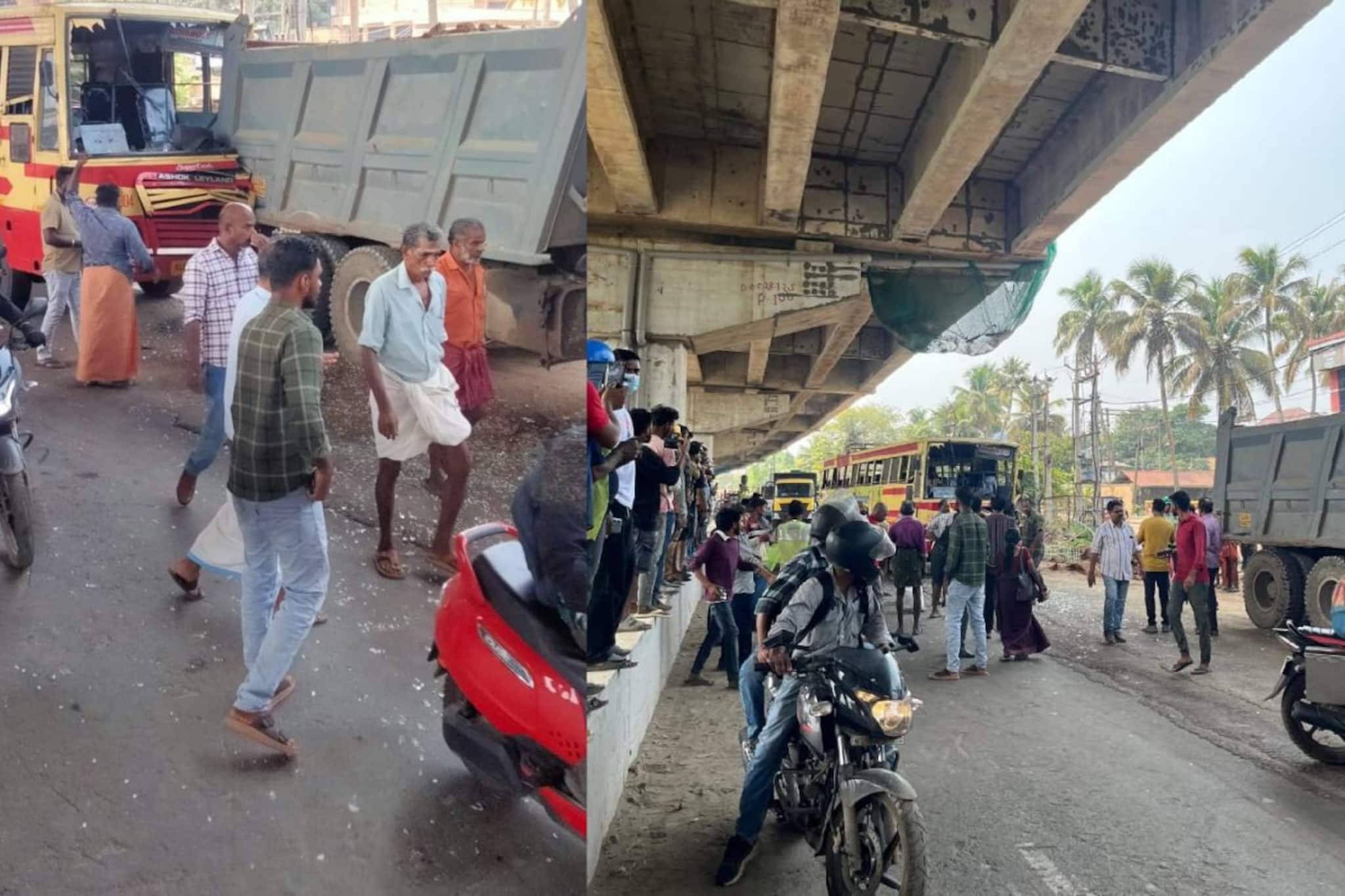 ആലപ്പുഴയിൽ കെഎസ്ആർടിസി ബസ് ലോറിയിൽ ഇടിച്ച് 40 പേർക്ക് പരിക്ക്;6 പേരുടെ നില ഗുരുതരം