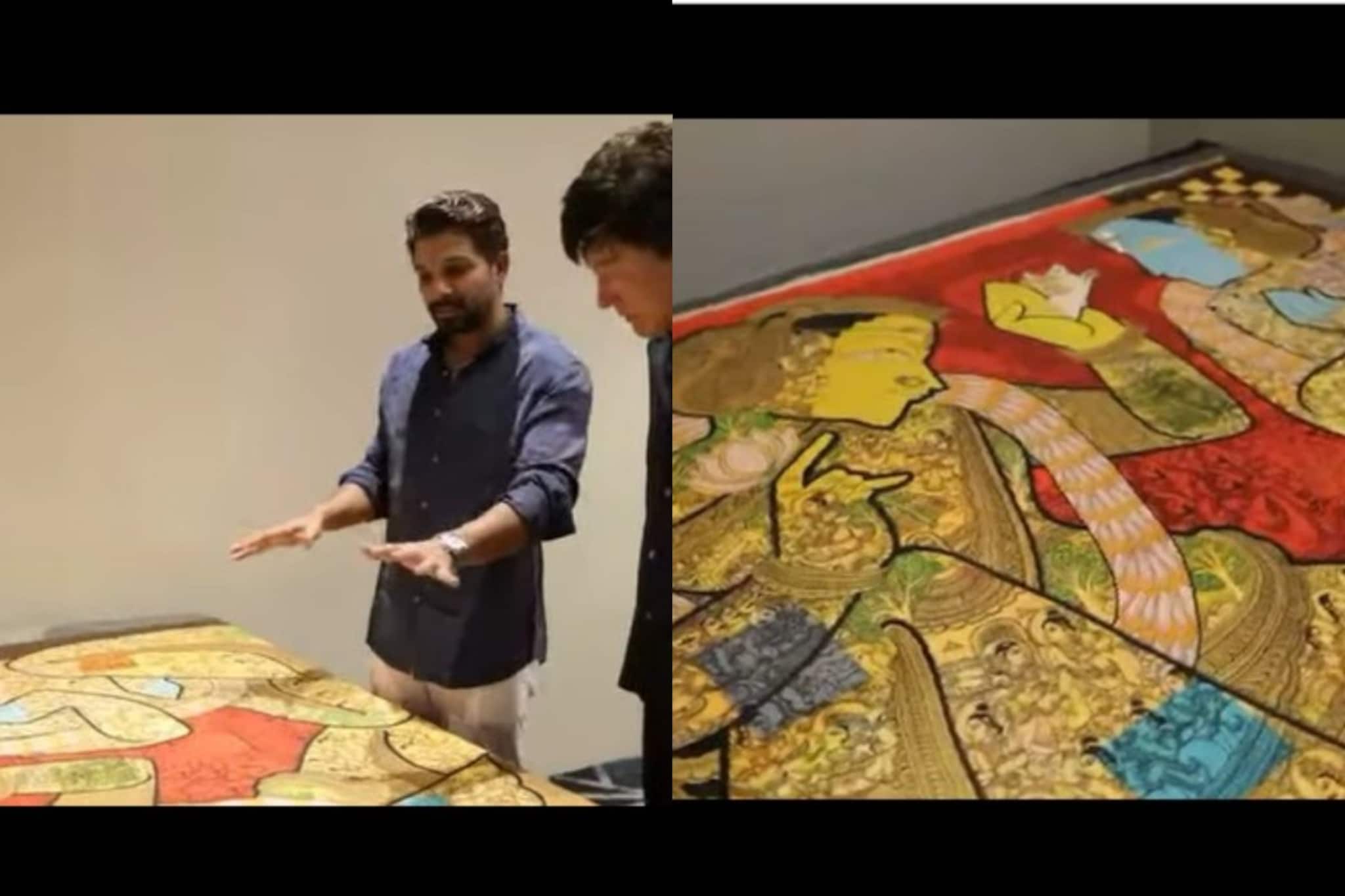 ജപ്പാനിലെ സിഇഒയ്ക്ക് സീതാരാമ കല്യാണം പെയിന്‍റിംഗ് സമ്മാനിച്ച് അല്ലു അർജുൻ; കാരണം ഇതാണ്