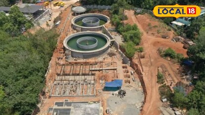 നിർമ്മാണം പുരോഗമിക്കുന്ന കാരോട് കുടിവെള്ള പദ്ധതി