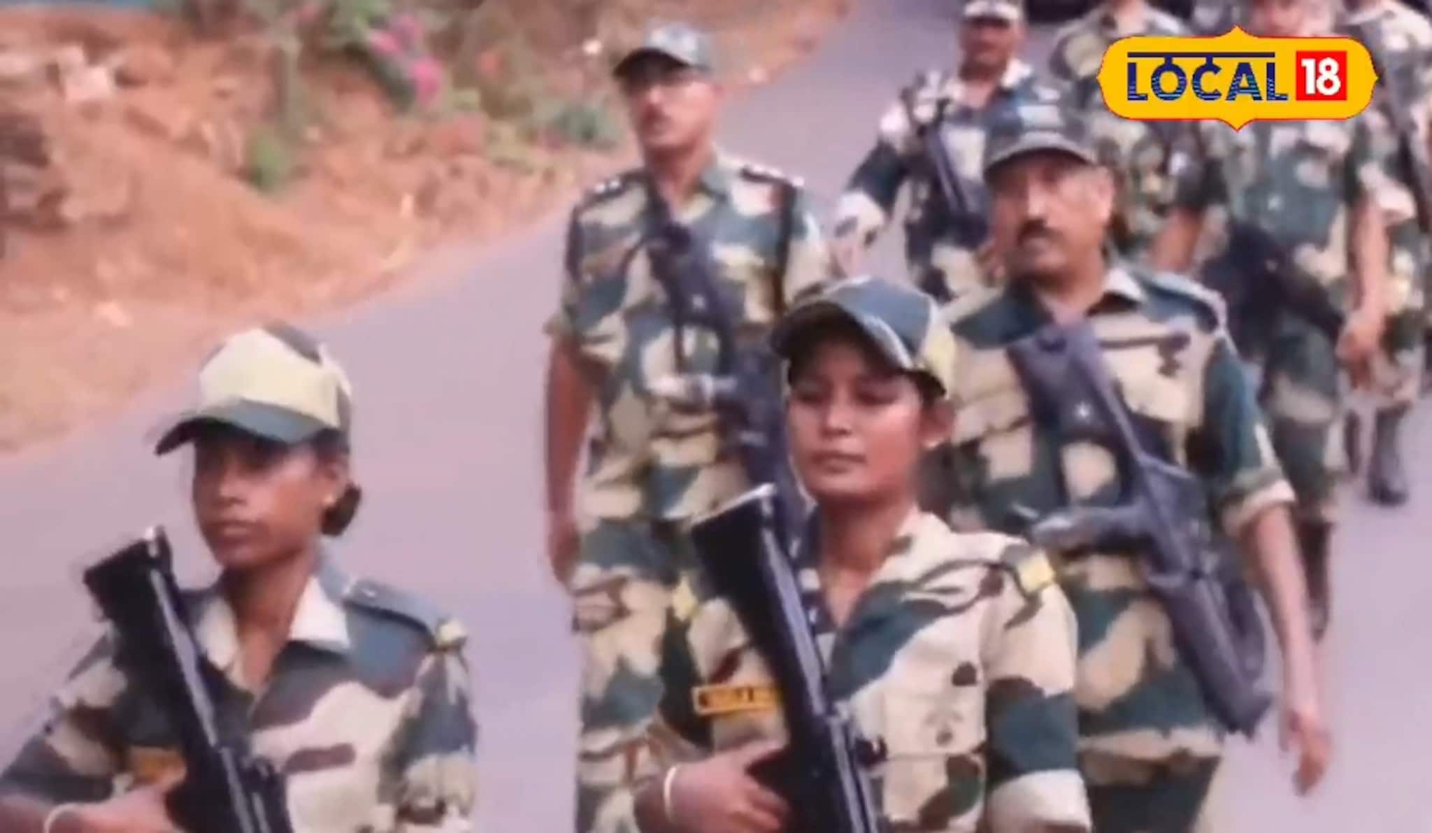 തിരഞ്ഞെടുപ്പ് സുരക്ഷ ഉറപ്പാക്കാൻ കൊളവല്ലൂരിൽ പോലീസ് - കേന്ദ്രസേന റൂട്ട് മാർച്ച്