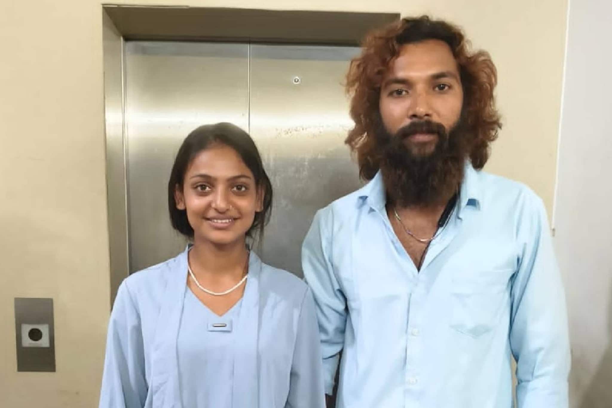 കുംഭമേളയിലെ വൈറൽ സുന്ദരി കാമുകൻ ഫർമാനൊപ്പം തിരുവനന്തപുരത്ത്  പൊലീസ് സ്റ്റേഷനിൽ അഭയം തേടി