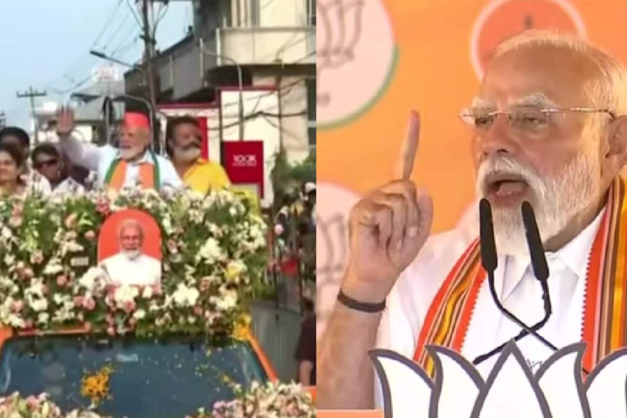 PM Narendra Modi|തൃശൂരിനെ ആവേശക്കടലാക്കി പ്രധാനമന്ത്രിയുടെ റോഡ് ഷോ; കേരളം മാറ്റത്തിന്റെ പാതയിലെന്ന് നരേന്ദ്ര മോദി