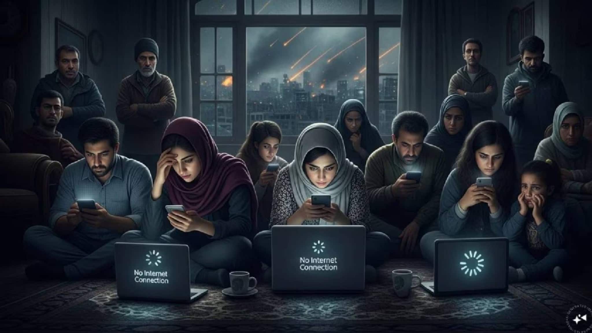 യുദ്ധത്തിനിടെ ഇറാനിൽ ഇന്റർനെറ്റ് നിരോധനം; 99 ശതമാനം ആളുകൾക്കും ഇന്റർനെറ്റില്ല