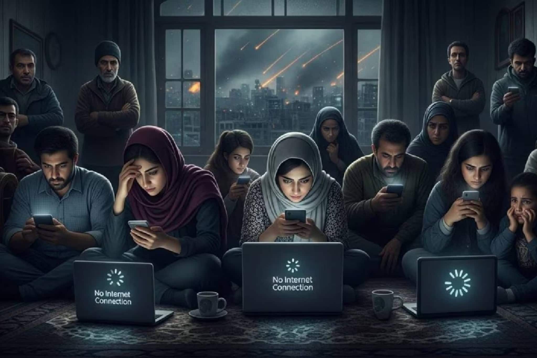 യുദ്ധത്തിനിടെ ഇറാനിൽ ഇന്റർനെറ്റ് നിരോധനം; 99 ശതമാനം ആളുകൾക്കും ഇന്റർനെറ്റില്ല