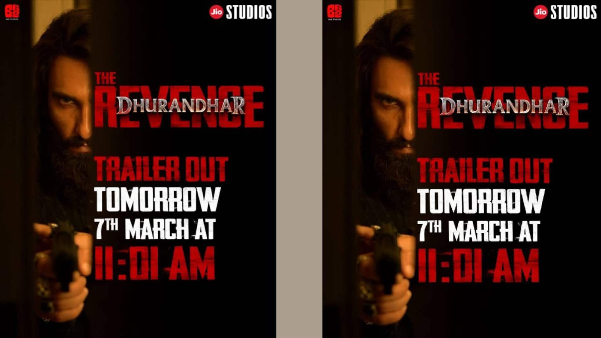 ലക്ഷ്യംവച്ചുള്ള കണ്ണുകളുമായി രൺവീർ; ട്രെയ്‌ലറിന് മുൻപ് സാമ്പിൾ വെടിക്കെട്ട്; ധുരന്ധർ രണ്ടാം ഭാഗത്തിന്റെ പോസ്റ്റർ