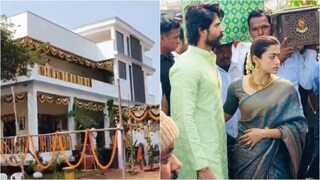 രശ്മിക മന്ദാനയും വിജയ് ദേവരകൊണ്ടയും തെലങ്കാനയിലെ വിജയുടെ ഗ്രാമമായ തുമ്മൻപേട്ട സന്ദർശിച്ചു