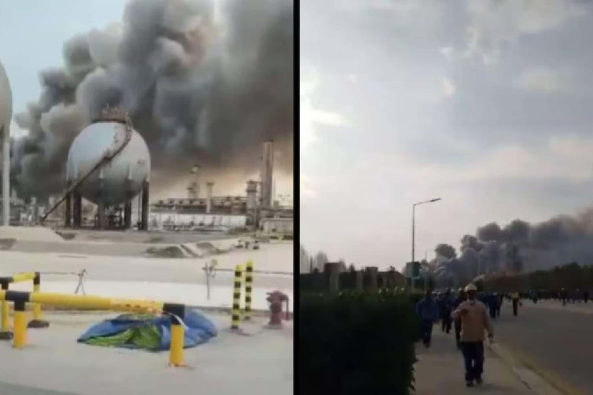 ഇറാൻ-ഇസ്രായേൽ യുദ്ധം: ഡ്രോൺ ആക്രമണത്തെത്തുടർന്ന് തീപിടിത്തം; സൗദിയിലെ അരാംകോ റാസ് തനൂറ റിഫൈനറി അടച്ചു ഇറാൻ-ഇസ്രായേൽ യുദ്ധം: ഡ്രോൺ ആക്രമണത്തെത്തുടർന്ന് തീപിടിത്തം; സൗദിയിലെ അരാംകോ റാസ് തനൂറ റിഫൈനറി അടച്ചു