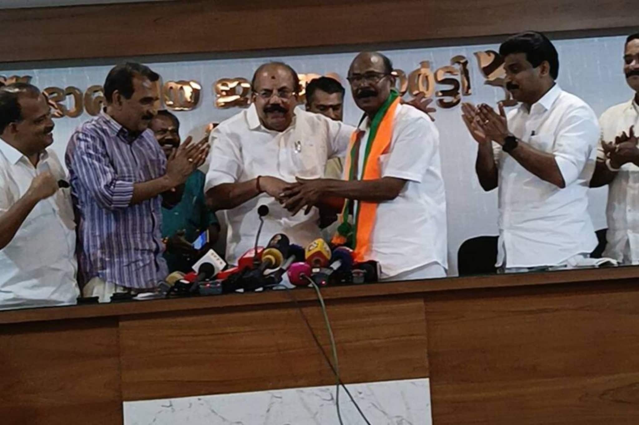 സിപിഐ പുറത്താക്കിയ സി സി മുകുന്ദൻ എംഎൽഎ ബിജെപിയിൽ