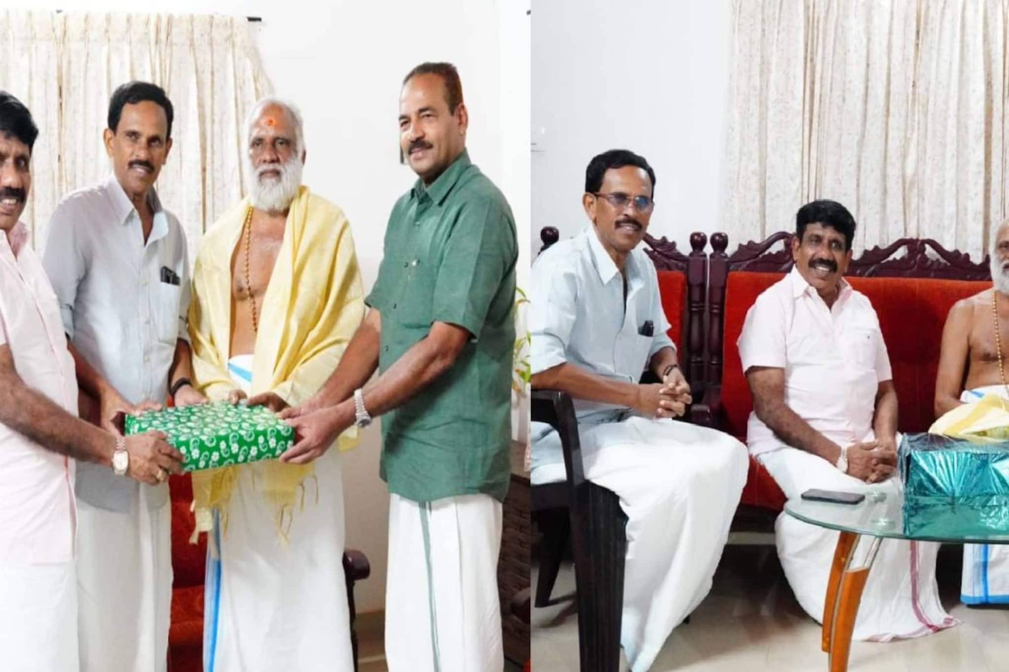 പെരുന്നാളിൽ വീണ്ടും സൗഹൃദം തെളിഞ്ഞു: തന്ത്രിക്ക് സമ്മാനവുമായി പാണക്കാട് തങ്ങളുടെ സംഘം