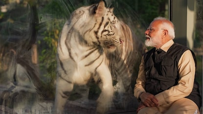 വൻതാര സന്ദർശിക്കുന്ന പ്രധാനമന്ത്രി (File Photo) വൻതാര സന്ദർശിക്കുന്ന പ്രധാനമന്ത്രി (File Photo)