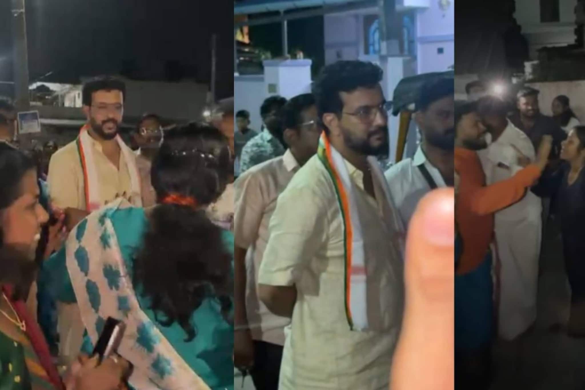 'പെണ്ണുപിടിയന്മാരായ കോൺഗ്രസുകാർ വരേണ്ട' പര്യടനത്തിനിടെ രമേഷ് പിഷാരടിയെ തടഞ്ഞ് ബിജെപി വനിതാ പ്രവർത്തകർ