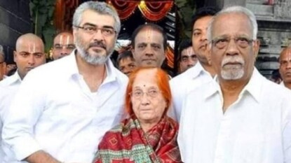 അജിത്കുമാർ അമ്മയ്ക്കും അച്ഛനുമൊപ്പം