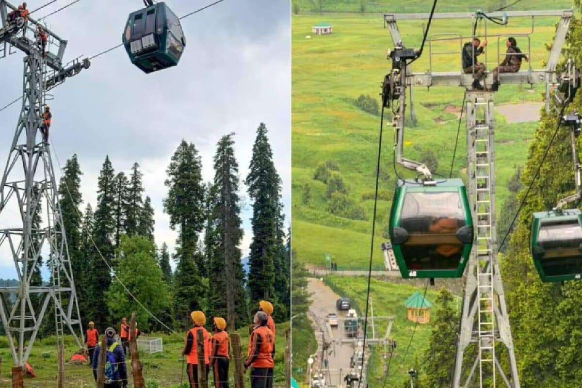 കശ്മീരിൽ കേബിൾ കാറുകളിൽ കുടുങ്ങിയ മൂന്നൂറോളം വിനോദസഞ്ചാരികളെ സുരക്ഷിതമായി താഴെയിറക്കി സൈന്യവും ദുരന്തനിവാരണ സേനയും