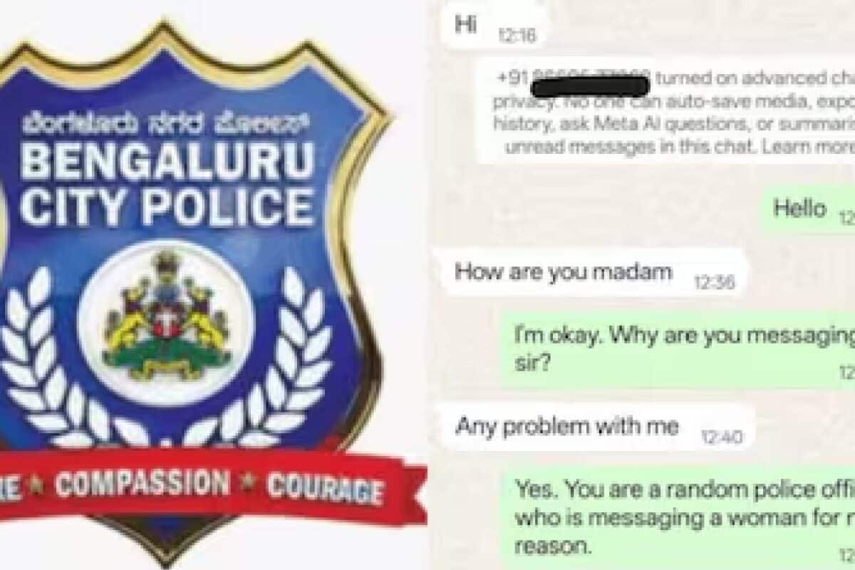 പരാതി നൽകാൻ വാങ്ങിയ നമ്പറിൽ മെസ്സേജ് അയച്ച് ശല്യം ചെയ്ത പോലീസുകാരനെതിരെ സ്ക്രീൻഷോട്ടുകളുമായി യുവതി