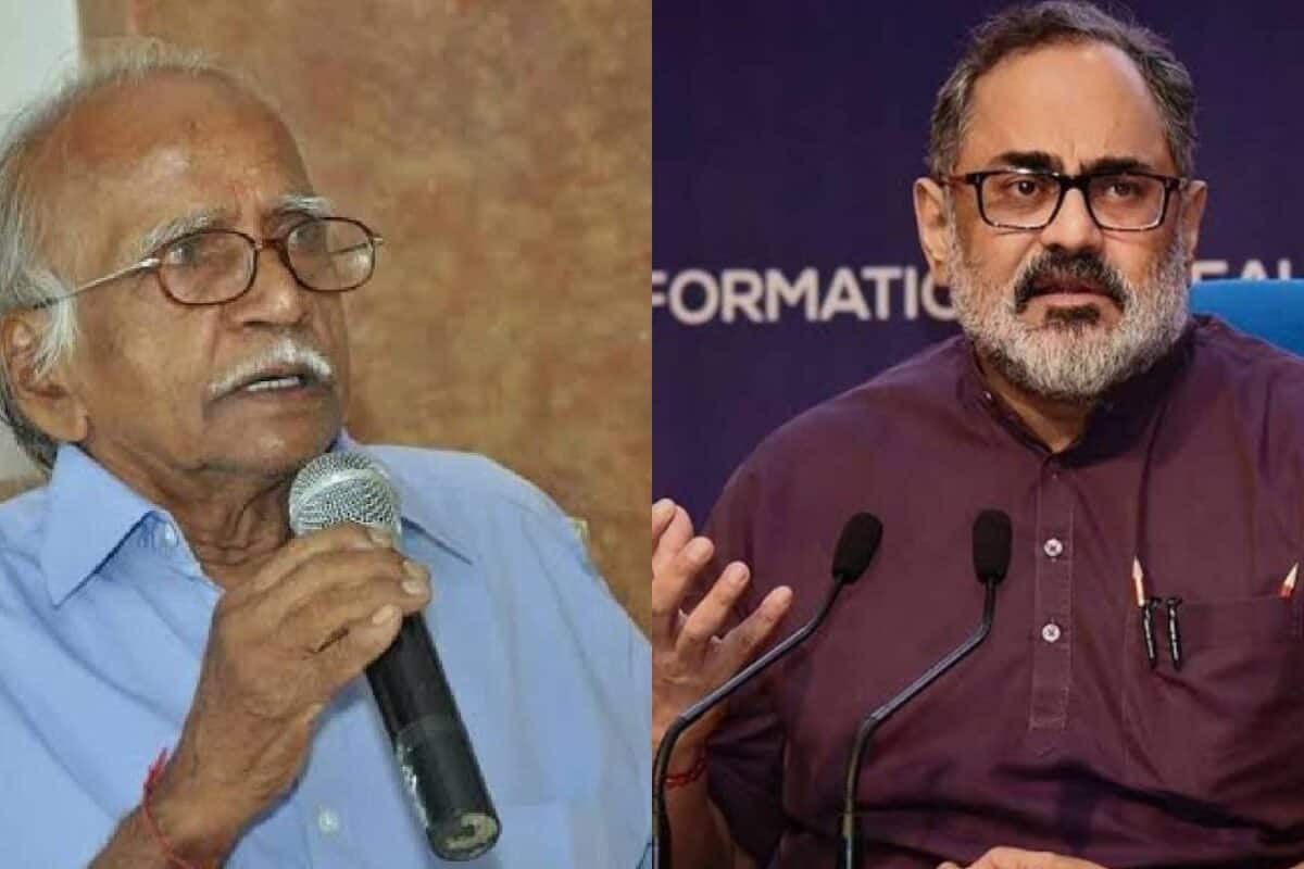 'പി.നാരായണക്കുറുപ്പ് സാമൂഹികവും രാഷ്ട്രീയവുമായ തിന്മകൾക്കെതിരെ കവിതയെ ആയുധമാക്കിയ കവി'; രാജീവ് ചന്ദ്രശേഖർ