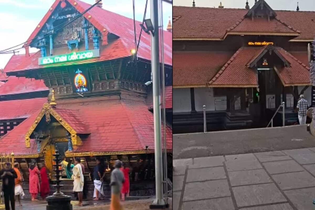 ഏറ്റുമാനൂർ മഹാദേവക്ഷേത്രത്തിലെ കെടാവിളക്ക് പൊട്ടിവീണു; പ്രധാന വാതിലിനും ഇളക്കം