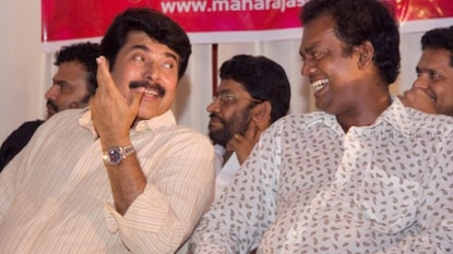 മഹാരാജാസ് കോളേജിൽ മമ്മൂട്ടിയും സലിം കുമാറും മഹാരാജാസ് കോളേജിൽ മമ്മൂട്ടിയും സലിം കുമാറും