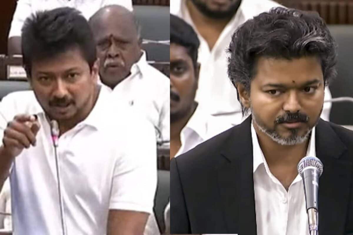 സർക്കാർഫണ്ട് DMK വകമാറ്റി ചെലവഴിച്ചെന്ന് മുഖ്യമന്ത്രി വിജയ് നിയമസഭയിൽ; തെളിവ് നിരത്തണമെന്ന് ഉദയനിധി സ്റ്റാലിൻ