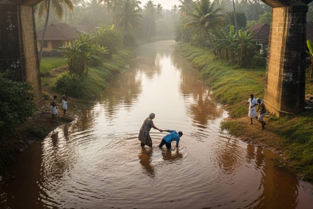 പ്രണയനൈരാശ്യം കൊണ്ട് ആറ്റിൽചാടിയ യുവാവിനെ രക്ഷപ്പെടുത്തിയത് 71കാരി