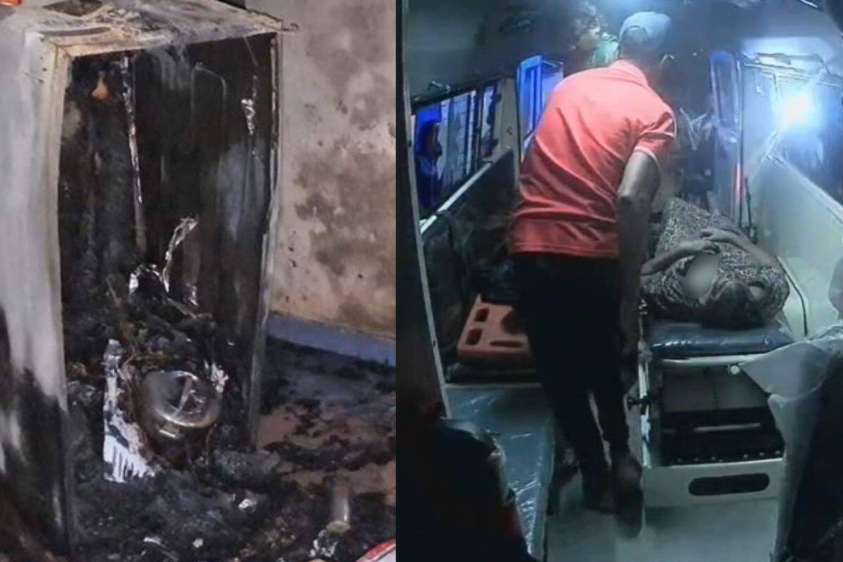 ഉറങ്ങിക്കിടക്കവെ ഫ്രിഡ്ജ് പൊട്ടിത്തെറിച്ച് ദമ്പതികള്ക്ക് പരിക്ക്